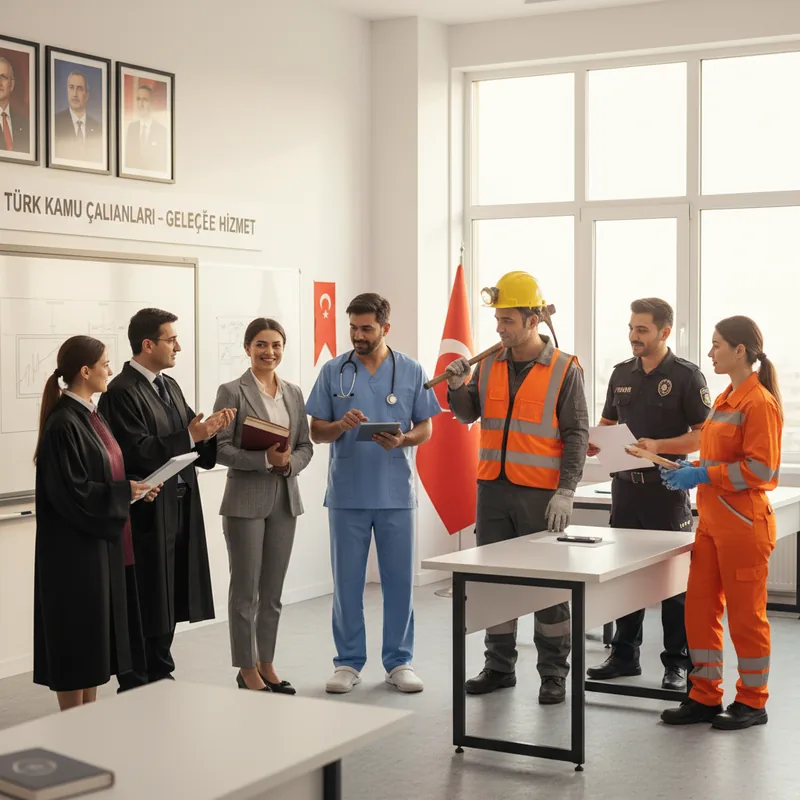 Öğretmen, doktor, madenci kamu çalışanları